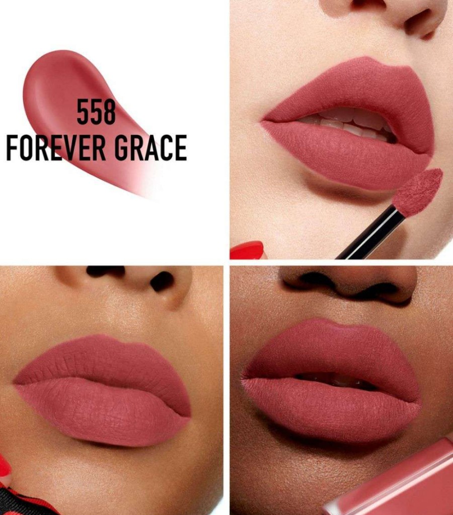 Make-Up * | Hot Sale Rouge Dior Forever Liquid Lipstick 558 Forever Grace Lip Glosses