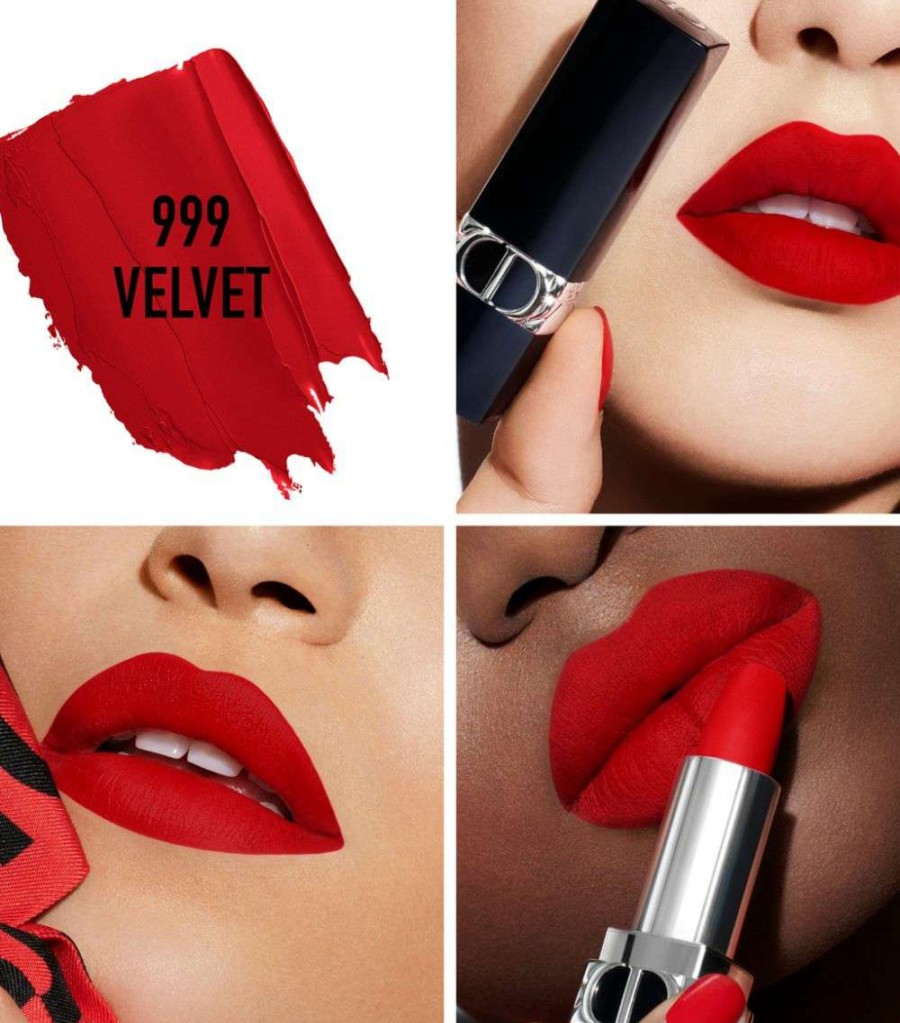 Make-Up * | Budget Rouge Dior Couture Colour Lipstick Refill 999 Lipsticks